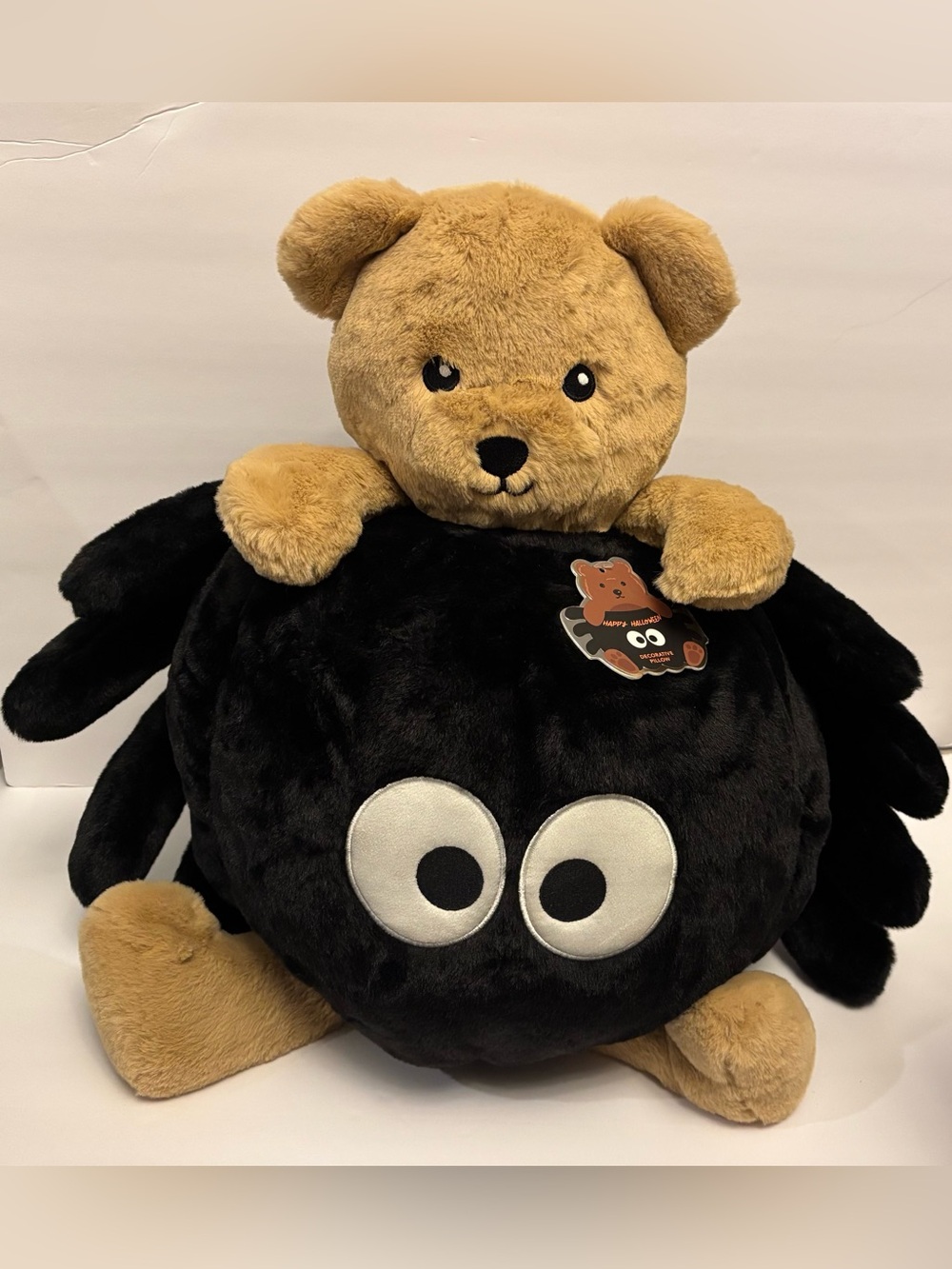 Jellycat Inspired Teddy Bear Spider Plush Decorative Pillow Halloween 2026 NWT